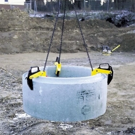 Svěrka pro přepravu betonových skruží BTG